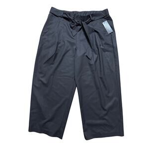0121 Fundamental Things MSRP $54 Sz 16 Crop Slacks with Tie Pants